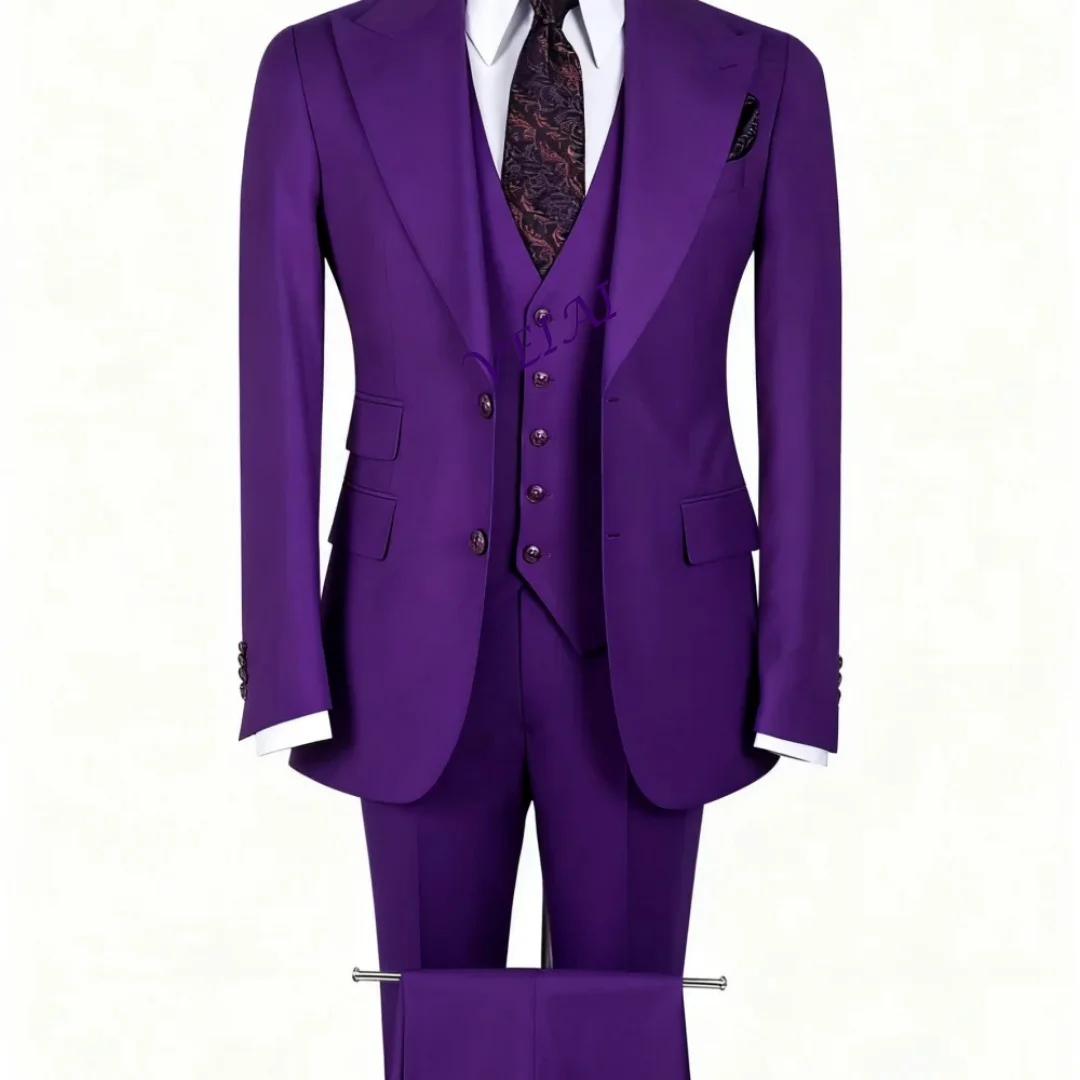 

Мужские свадебные смокинги на заказ с вырезанными лацканами, однобортные, класса люкс, для танцев, полный комплект, фэнтези-костюм