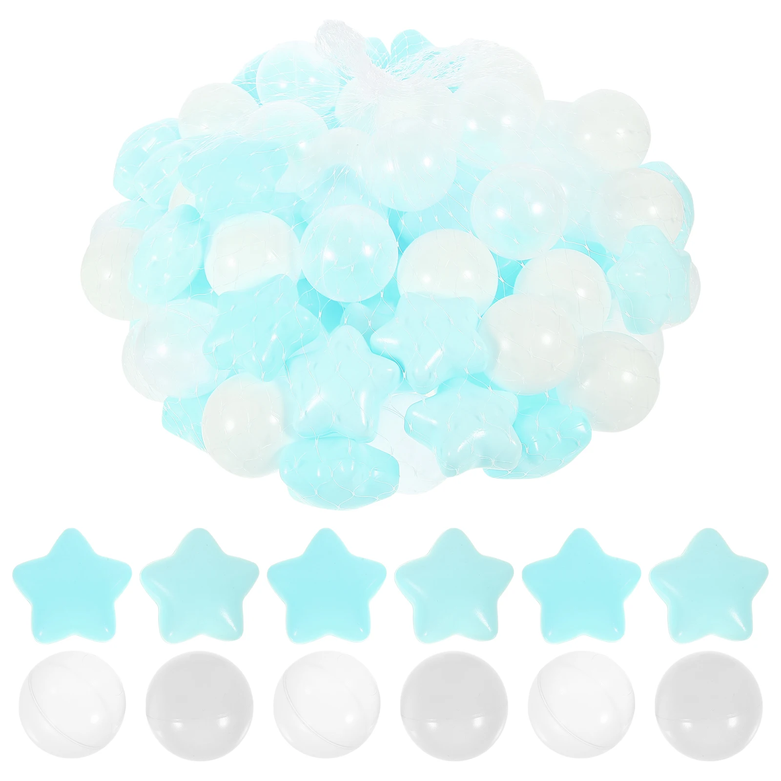 

100 Pcs Ocean for Decoration Decorate Game Decorative Pits Plastic Colorful Toddler