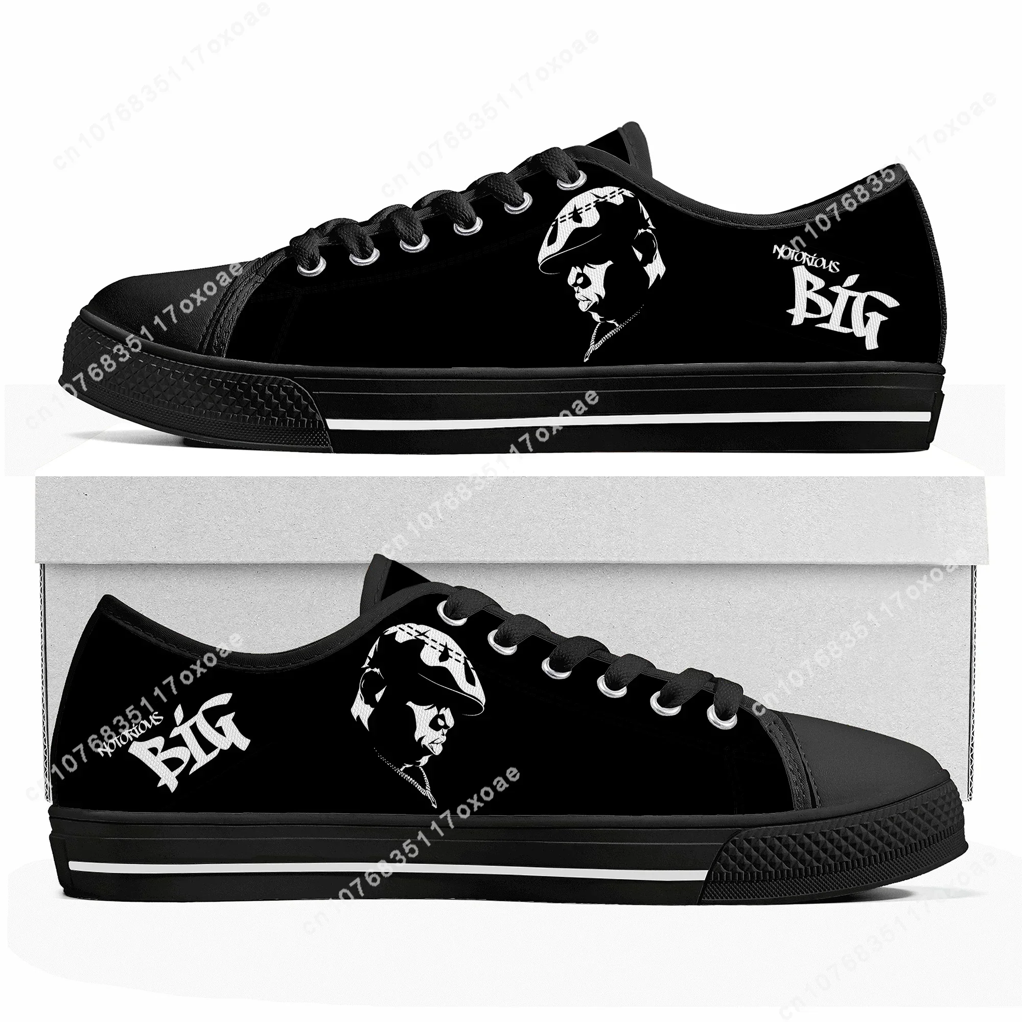 The Notorious Big Low Top Sneakers Mens Women High Quality Biggie Smalls Canvas Sneaker couple Casual Shoes Custom Shoe