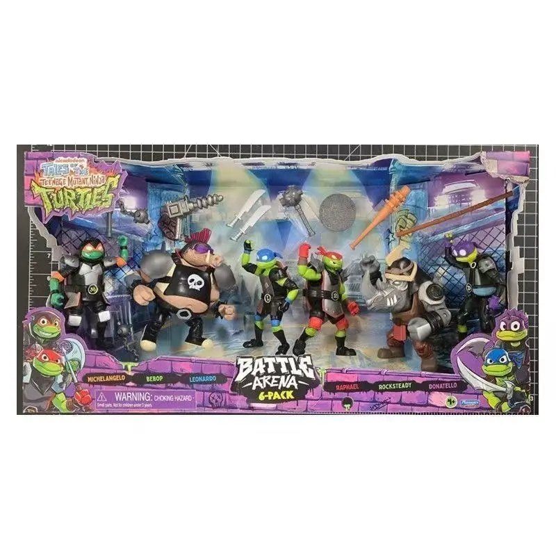 

Teenage Mutant Ninja Turtles Battle Arena 6-Pack Remastered Leonardo Michelangelo Raphael Donatello Movable character