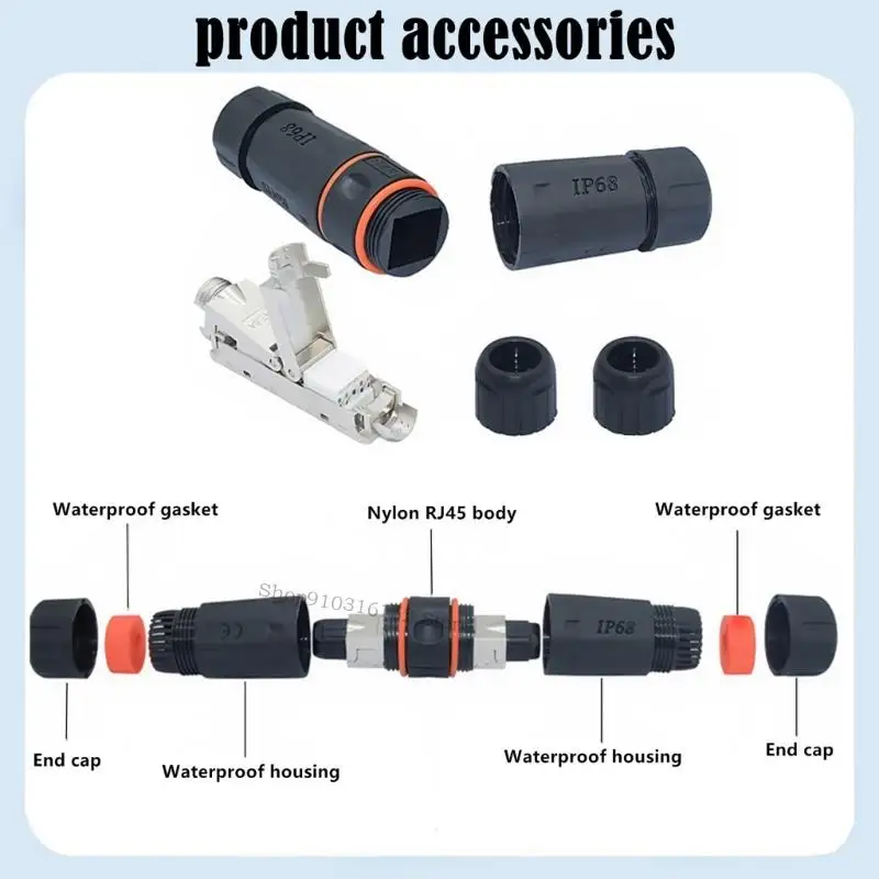 Easy installs CAT6 Shielded RJ45 Ethernet Coupler IP68 Rated M23 Connector For Harsh Environments