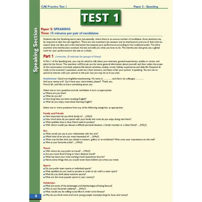 نجاح في كامبريدج الإنجليزية المتقدمة CAE 10 اختبارات الممارسة الجديدة 2015 FORMAT SelfStudy Edition 9781781641545 #3