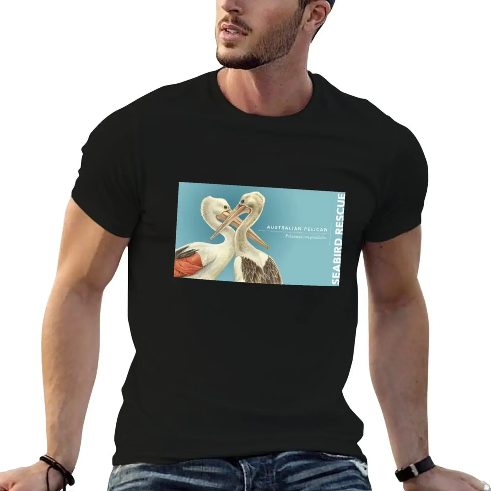 

Australian Pelicans - In memory of Craig Lester T-Shirt summer tops custom shirt T-shirts for men cotton