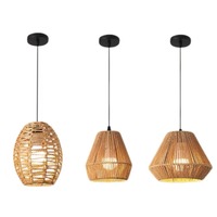 Rustic Chandelier Pendant Lamp Flame Hanging Lamp Vintage Boho Hanging Lamp Dining Table Lamp Living Room Lamp E27 Socket