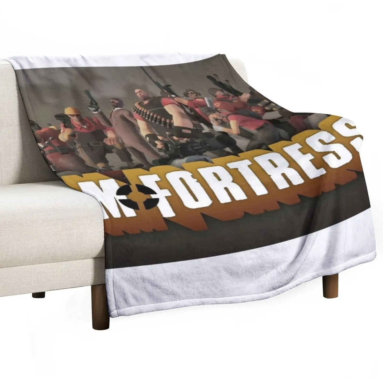

Team Fortress 2 Video Game Throw Blanket Multi-Purpose For Decorative Sofa Hair Flannel Blankets