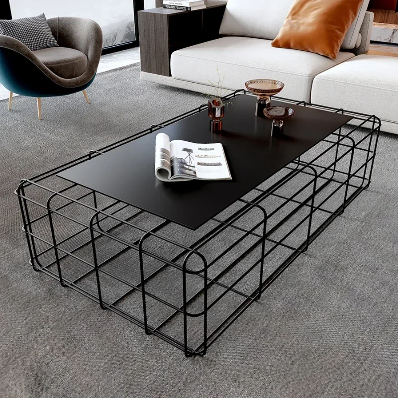 

Эстетичный металлический декоративный столик для кофе в минималистичном стиле, промышленный журнальный столик, мебель для патио