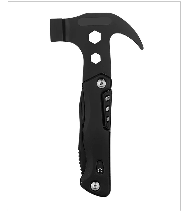 Outdoor multifunctional hammer stainless steel Tools with knives and screws Portable tools