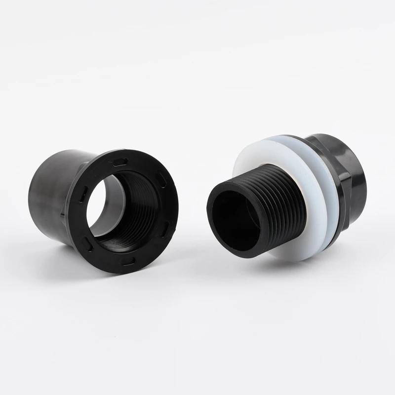 20~50mm Black PVC Pipe 90° Elbow Direct Connectors Thicken Aquarium Overflow Joints Garden Irrigation Inlet Outlet Drain Fitting