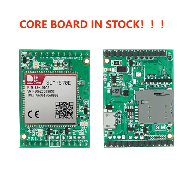 В НАЛИЧИИ!!!! ХОРОШЕВАЯ ПЛАТА ИЗ МАГАЗИНА M2M В НАЛИЧИИ! Основная плата SIMcom SIM7670E SIM7670G SIM7670NA LTE CAT1 4G GNSS