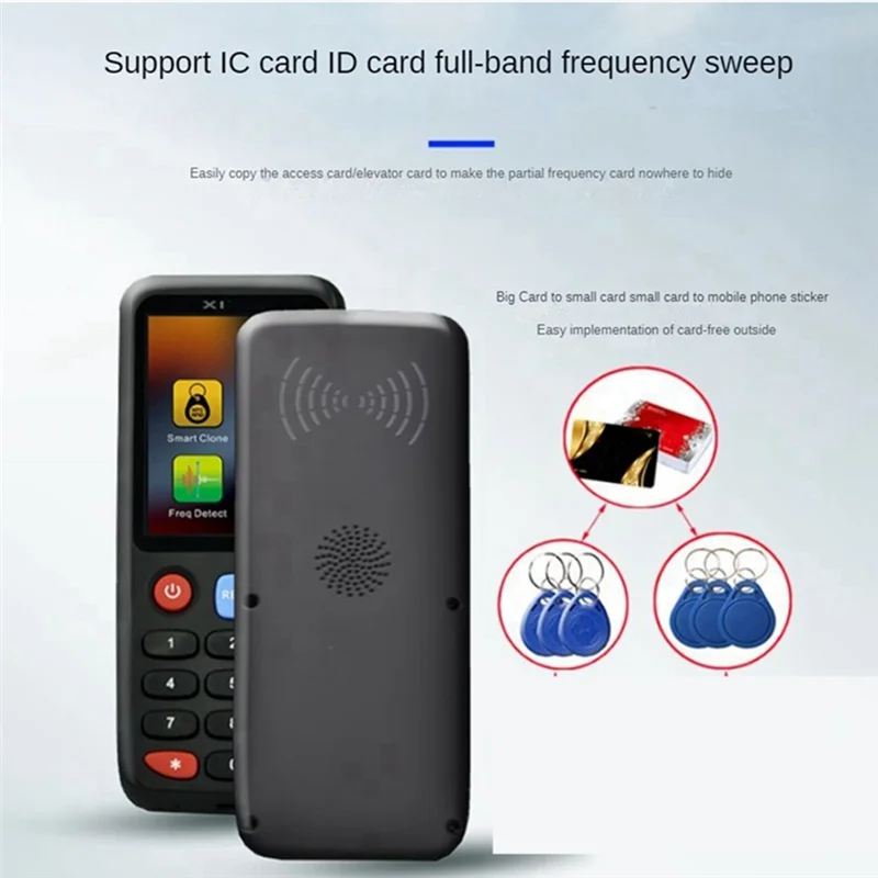 

BNVN-X7 RFID Smart Chip NFC Decoder Duplicator Reader Writer+5XCUID Keychain Tag Copier 125Khz 13.56Mhz Badge Clone Card