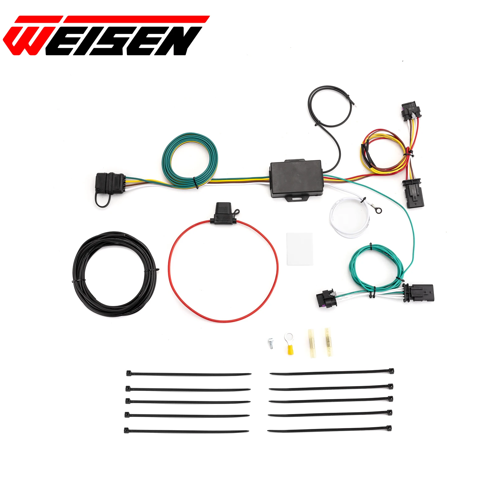 

Vehicle-Side 4-Pin Trailer Wiring Harness Connect Trailer Taillight Brake Turn Signal Light for 2017-2023 Tesla Model 3, Model Y