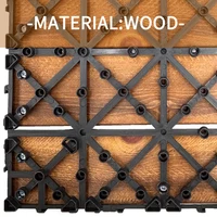 30Pcs Decoration Of Household Splicing Solid Wood Flooring, Terrace, Courtyard, Outdoor Ground, Balcony Renovation 5