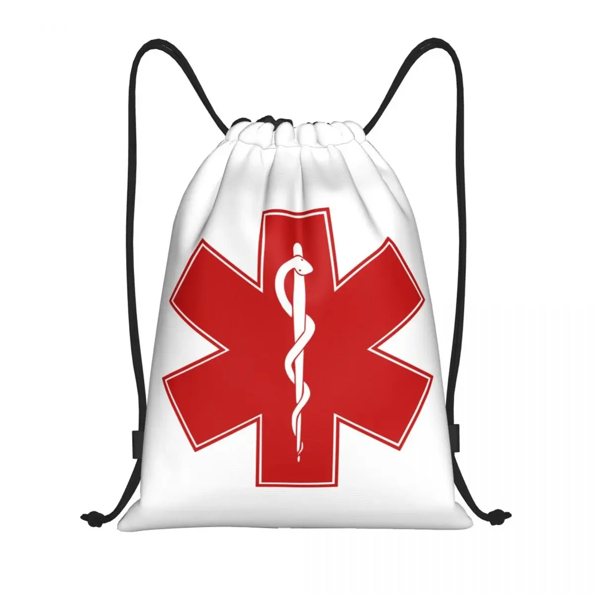 Custom Emt Of Life Drawstring Bag Men Women Lightweight  Medical Sports Gym Storage Backpack