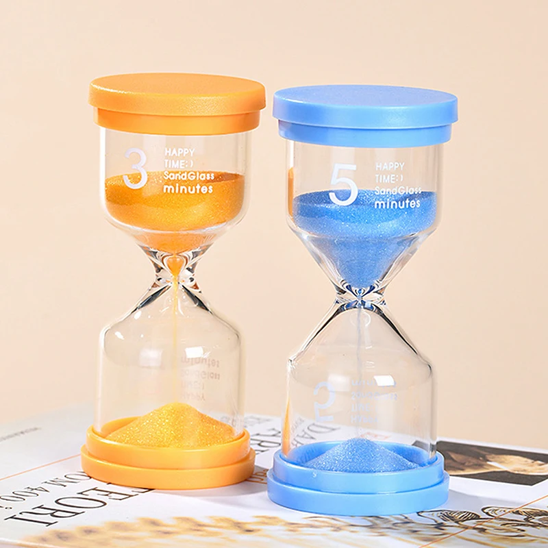 Ampulheta com temporizador de areia para crianças, 3/5/10/15/30 minutos, ampulheta colorida, decoração de casa, item de presente, 1 peça