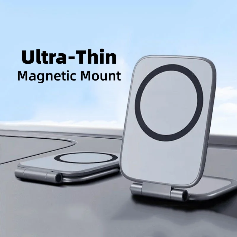 

Magnetic Phone Stand Car Phone Holder Ultrathin Foldable Strong Magnetic Anti-Shake Support Magnetic Bracket Car Universal