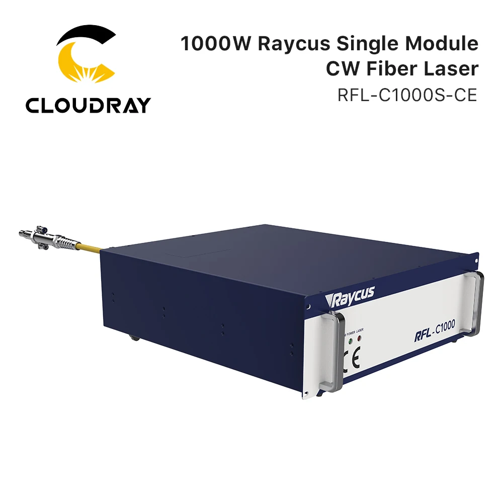 Cloudray Original Raycus Laser Source 1000W Single Module CW Laser RFL-C1000S 2 Years Warranty for Fiber Cutting Machine