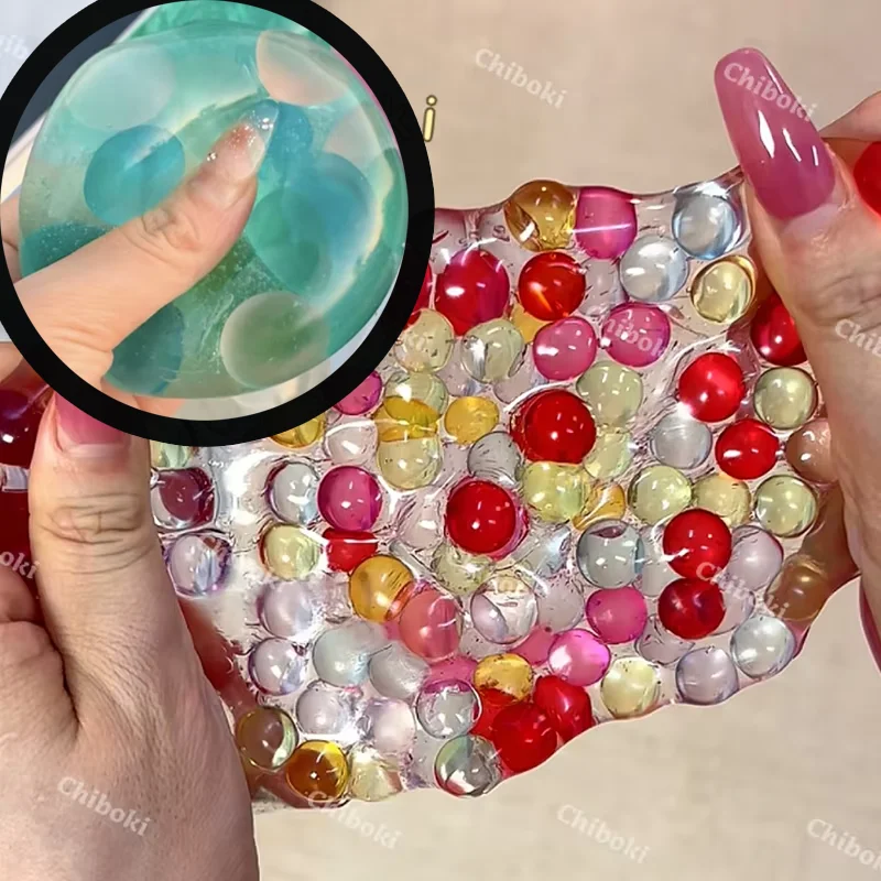 

Original Colorful Candy Squishy Thin Skin Granular Vaseline Moldable Non-Rebound Handmade Squeeze Balls Stress Relief Toys
