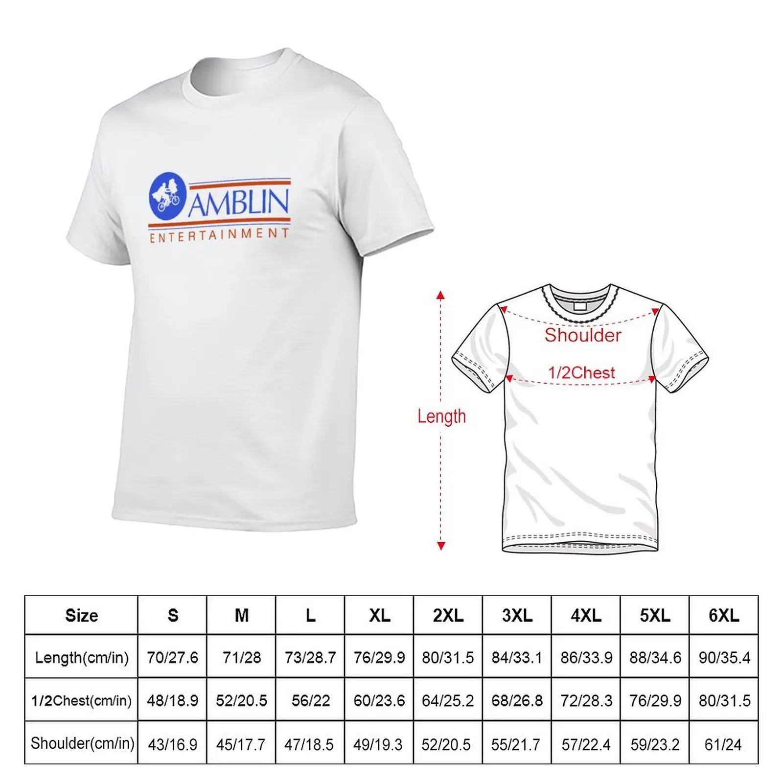 Amblin T-Shirt t shirt men 100% cotton luxury brand man t shirts graphic T-Shirt