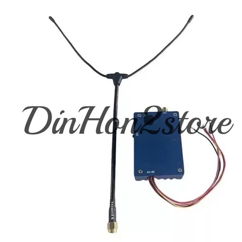 500Mhz 2W FPV traverser wireless transmitter receiver 8 channels, wireless image transmission 12V power supply