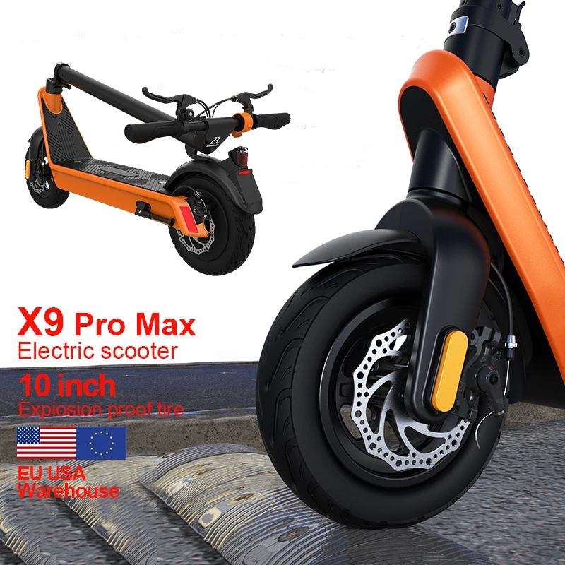 

80km 100km Full Suspension Electric Scooter For Adults 500w X9 Road Mobility Wide Wheels El Fat Tyre Long Range Elektric Digital