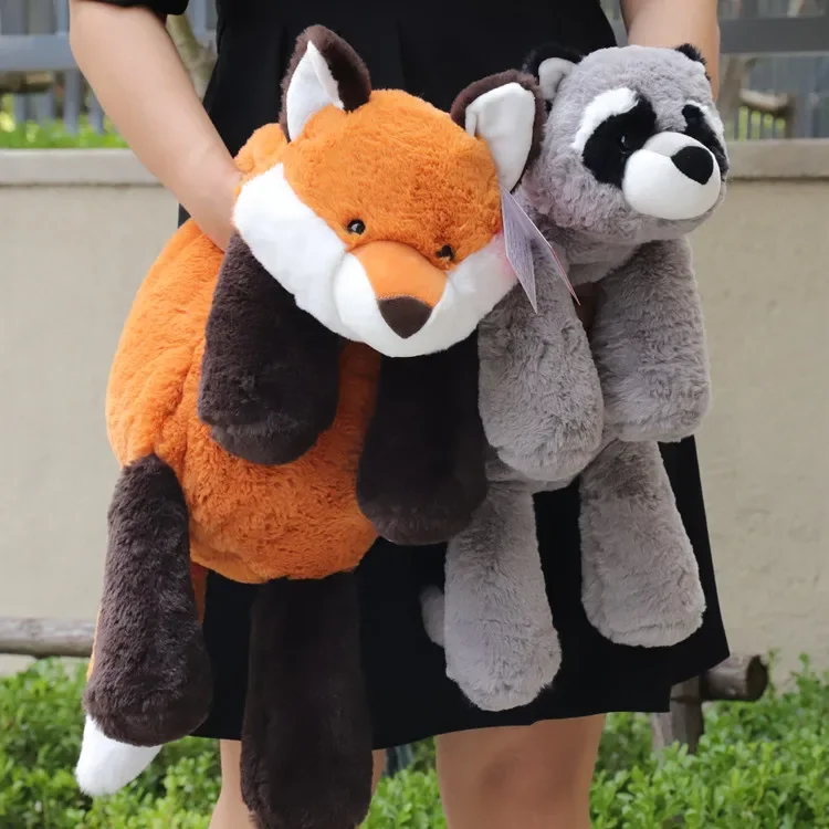 Przysiadające leniwiec pluszowa zabawka lis mały szop krokodyl poduszka dla lalki dla dzieci urodziny prezent na boże narodzenie Stitch Kawaii wypchane zwierzę