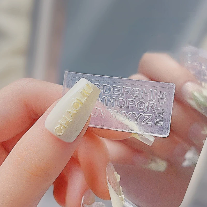 

1 шт. 3D силиконовая форма для резьбы по ногтям, форма для английских букв, дизайн для штамповки, гелевые трафареты, аксессуары для маникюра «сделай сам», инструменты с несколькими дизайнами