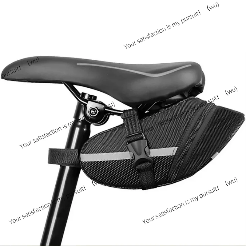 1 pack of bicycle saddle bag, mountain bike folding tail bag, cycling equipment accessories.