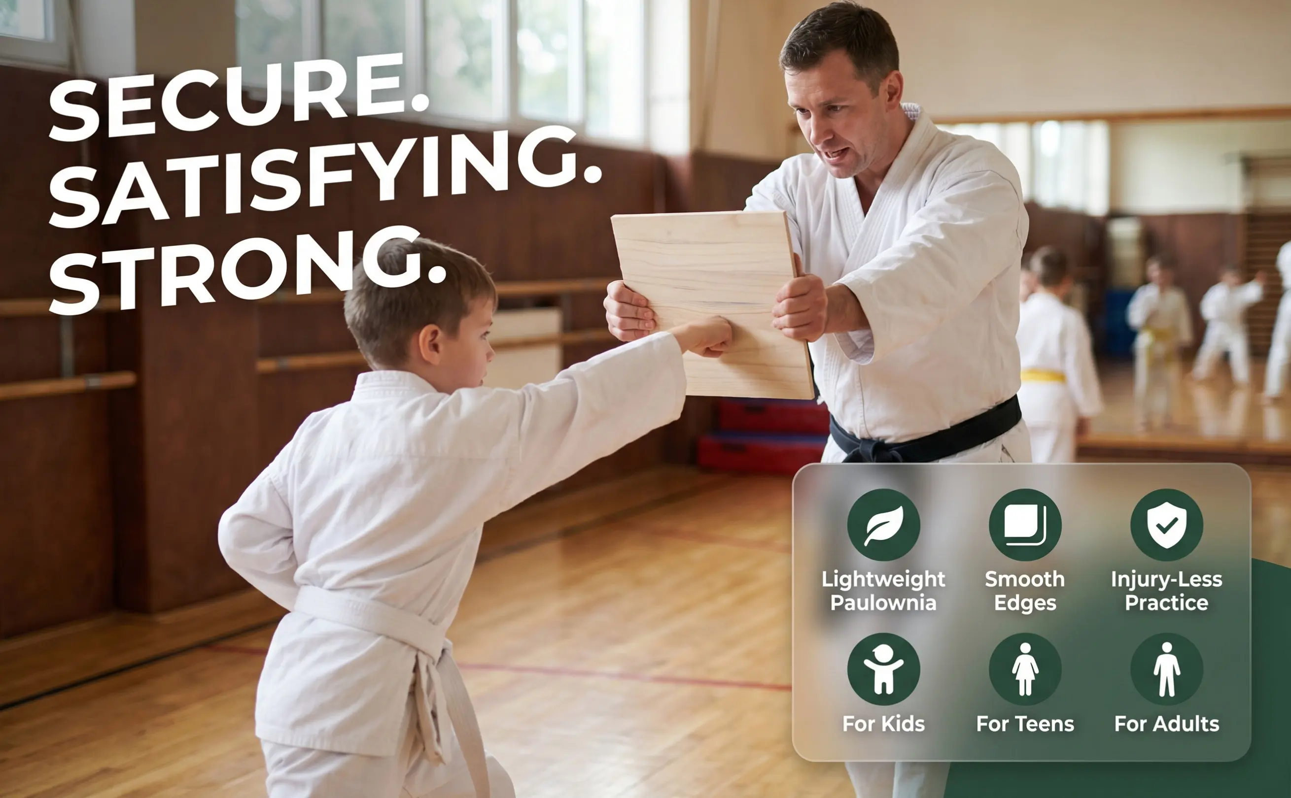 20Pcs Taekwondo Breaking Boards Wooden Professional Karate Training Practicing Performing Training Accessories
