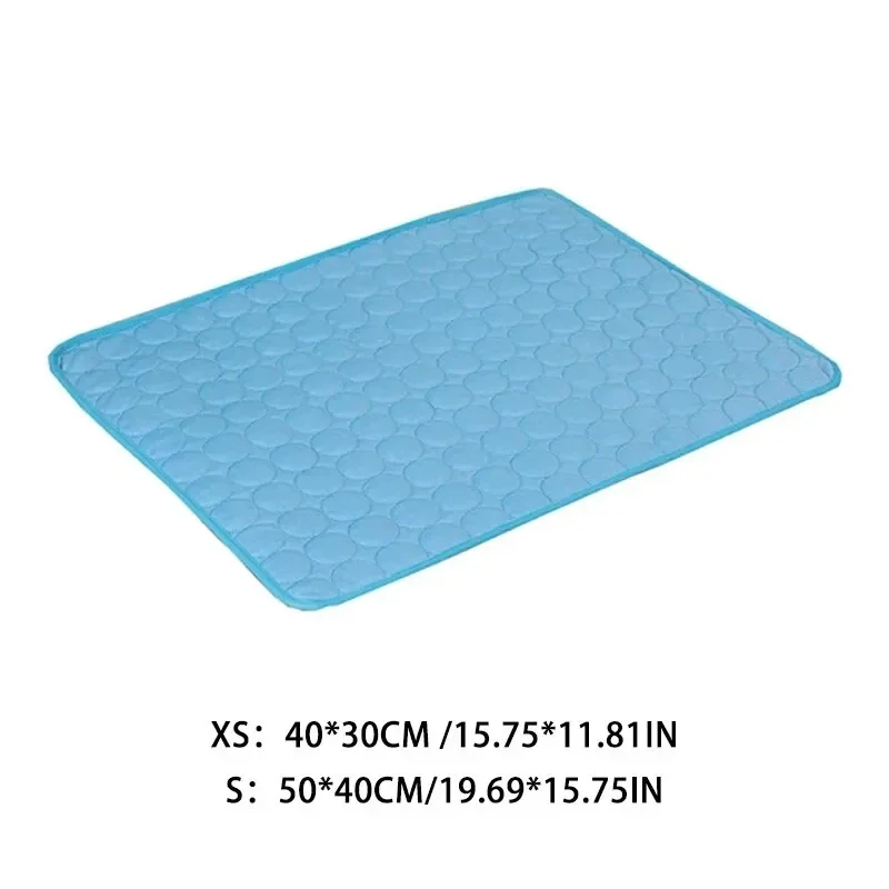 Pet Summer Ice Silk Cooling Mat - Breathable Durable Cat & Dog Pad, Soft Sofa/Nest Sleeping Bed, Ideal For Small Pets Summer Use view 6