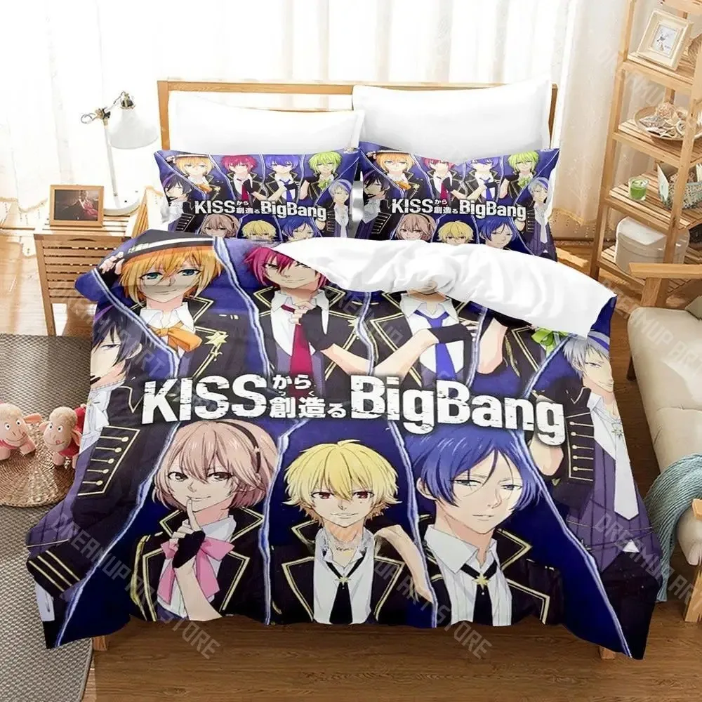 3D Printed Marginal #4 Band Bedding Set for Boys Girls Duvet Cover Pillowcase Twin Queen King Full Single Double Sizes