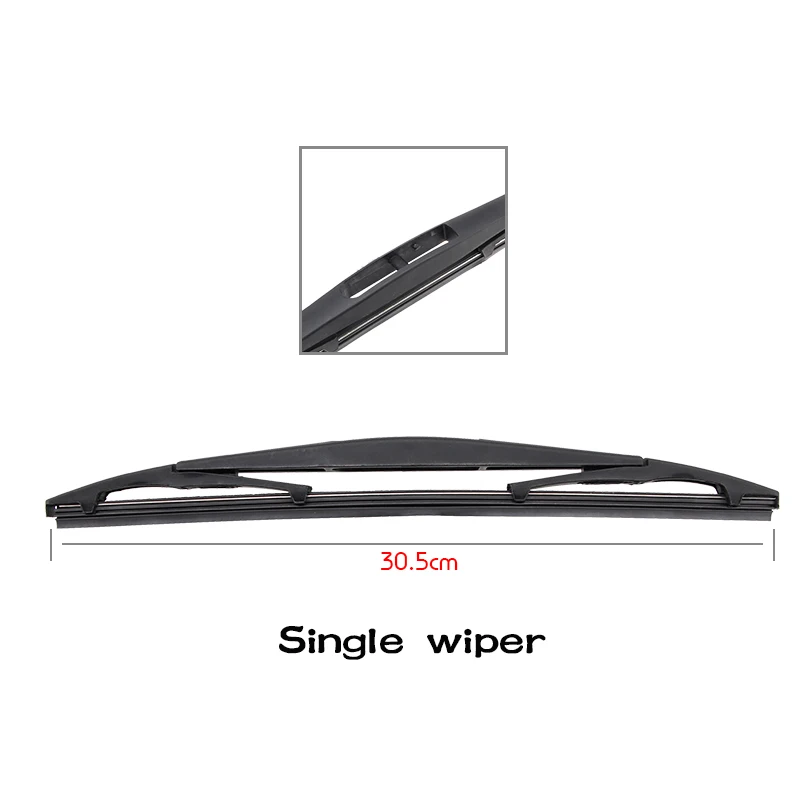 BEMOST Car Rear Windscreen Windshield Wiper Arm Blade Natural Rubber For Lifan 330 305mm 2014 Onwards Hatchback Accessories