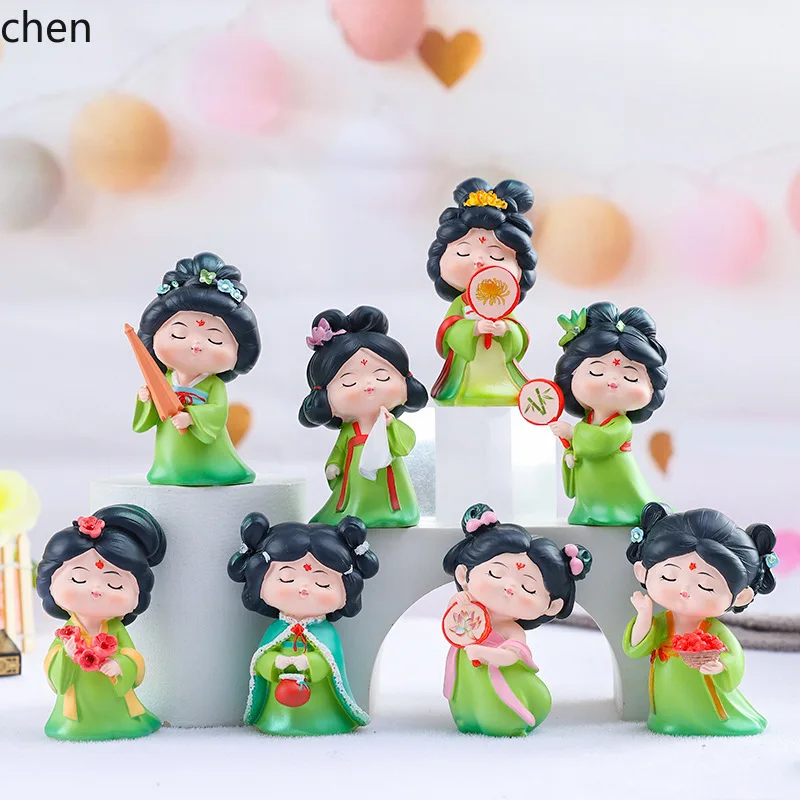 H1 graceful ancient style girl ornaments memories resin crafts ornaments factory direct sales dropshipping