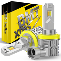 BMTxms 2Pcs 8000LM H11 LED Fog Light Bulbs Canbus H8 H9 H16JP H10 9005 HB3 9006 HB4 Car DRL Driving Lamp Dual White Yellow Color