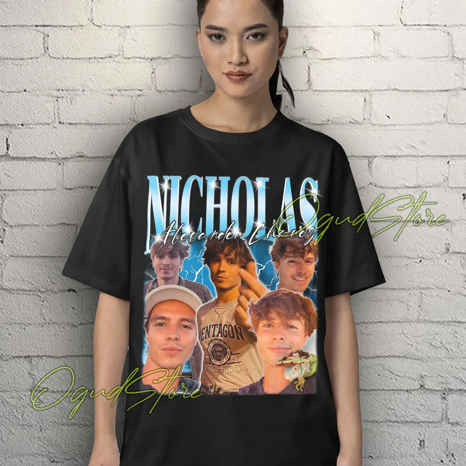 90s Vintage Nicholas Alexander Chavez Bootleg T Shirt Retro Casual Fans  vintage Washed Stylish Breathable streetwear Stretched