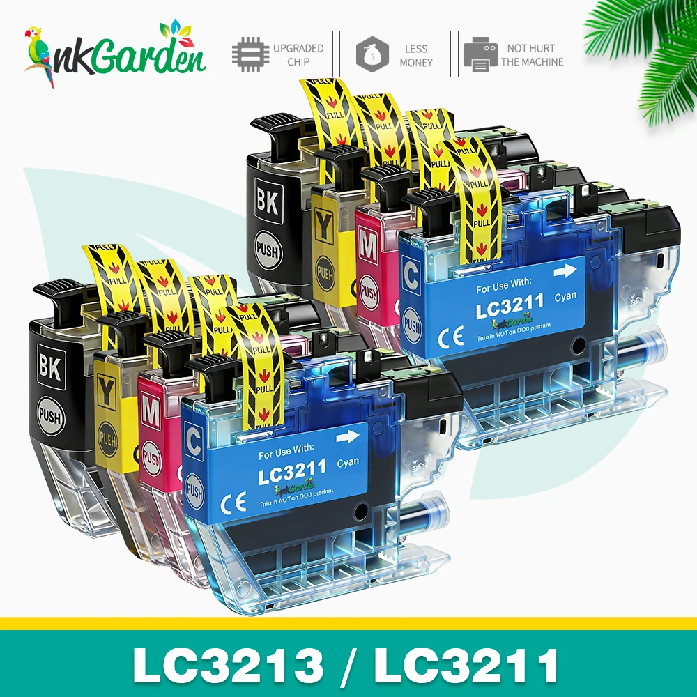 

Совместимый чернильный картридж InkGarden LC3211 LC3213 для принтеров Brother LC 3213 XL DCP-J572DW DCP-J772DW DCP-J774DW MFC-J491DW J497