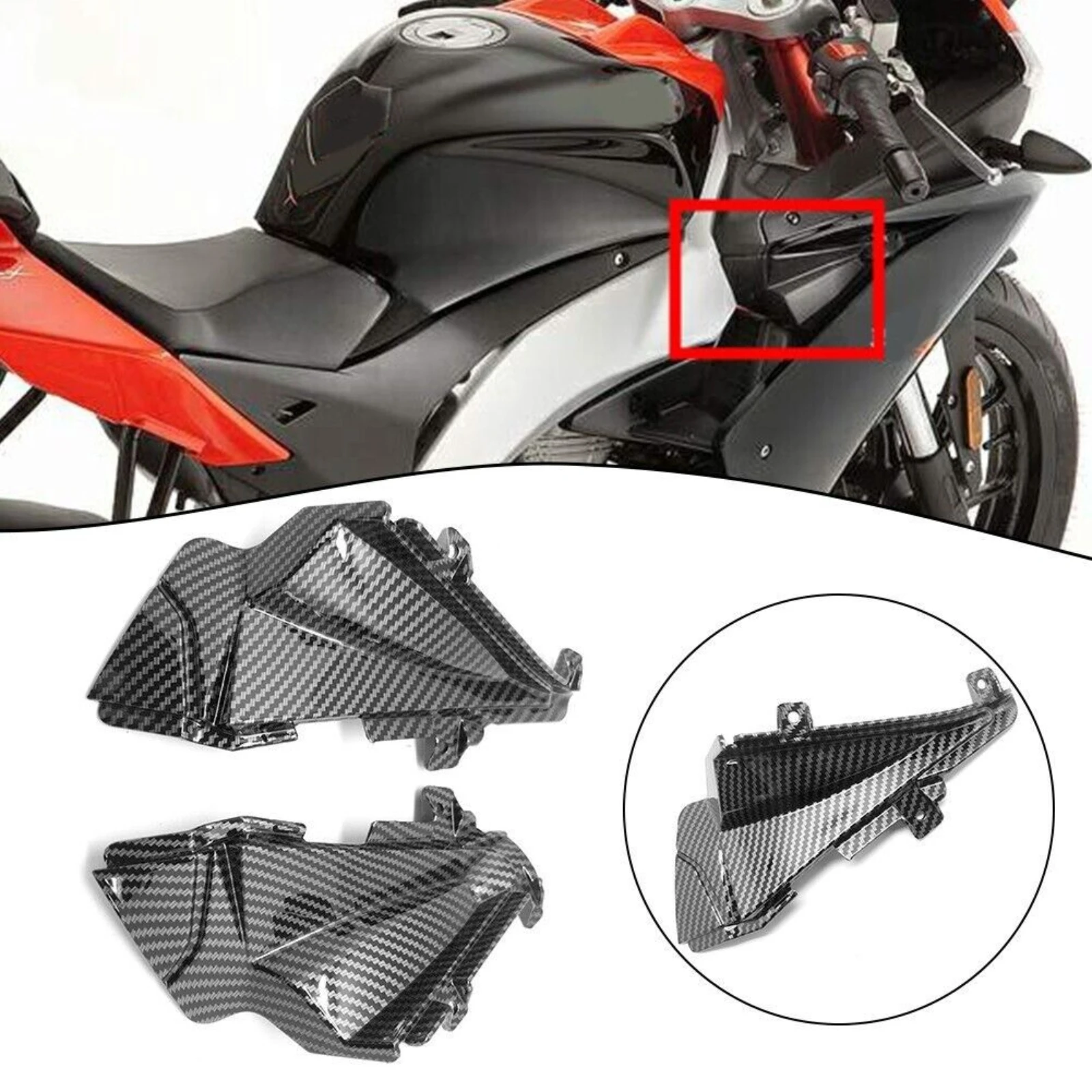 

For Aprilia RS4 125 2012-2016 Motorcycle Upper Side Handle Cover Panel Fairing Upper Pull Cover Modification Accessories