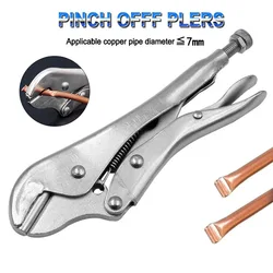 7mm Straight Strong Pliers Crimping Tool Refrigeration Cutter Fridge Copper Pipe Tube Sealer Cooling System Sealing Pliers Tool