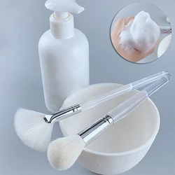 Facial Cleanser Brush Soft Hair Face Massage Wash Brush Face Mask Brush Portable Skin Care Tool