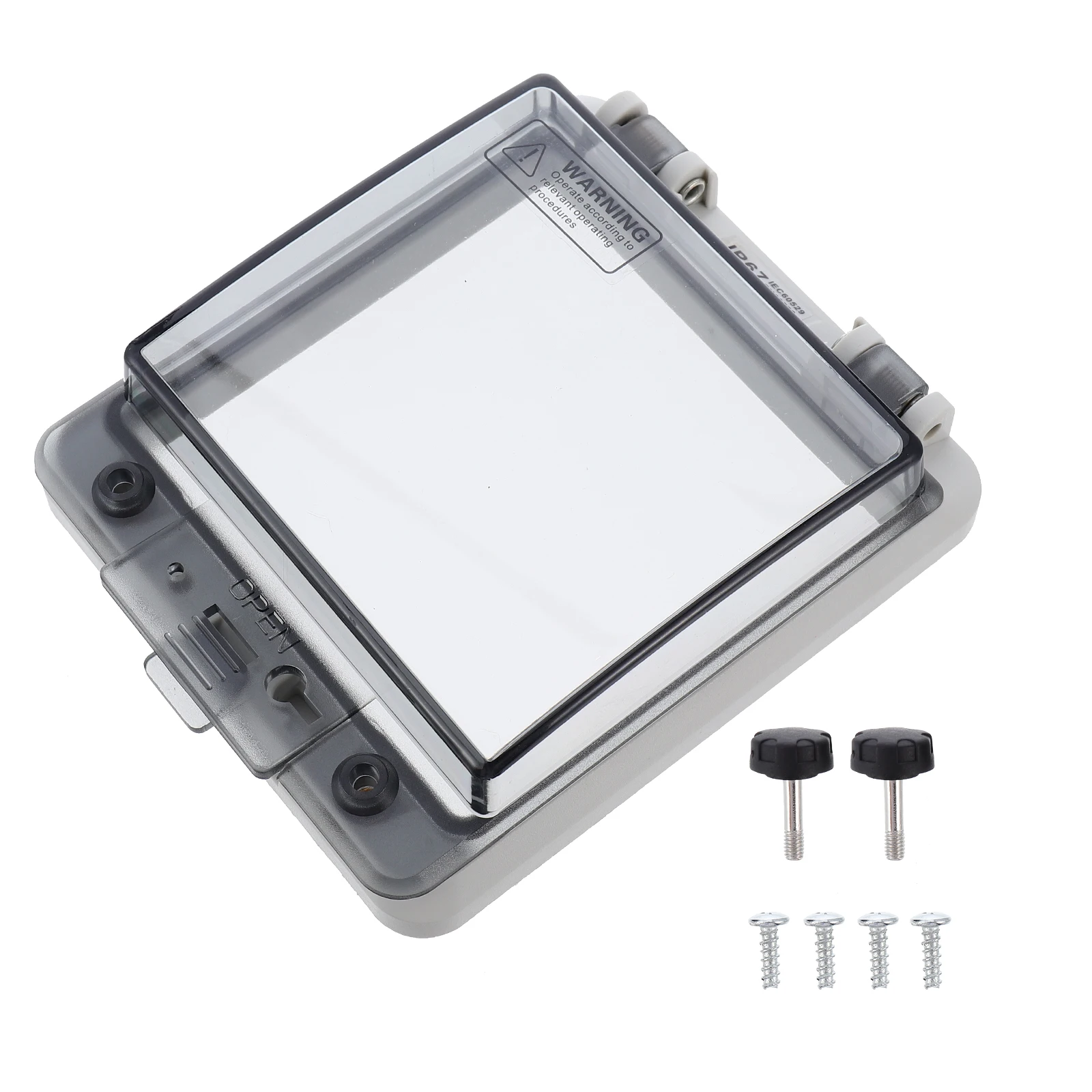 

5 Way Circuit Breaker Distribution Box Outdoor Waterproof Grey Enclosure For 5 Ways Sturdy Durable Easy Installation No Burrs