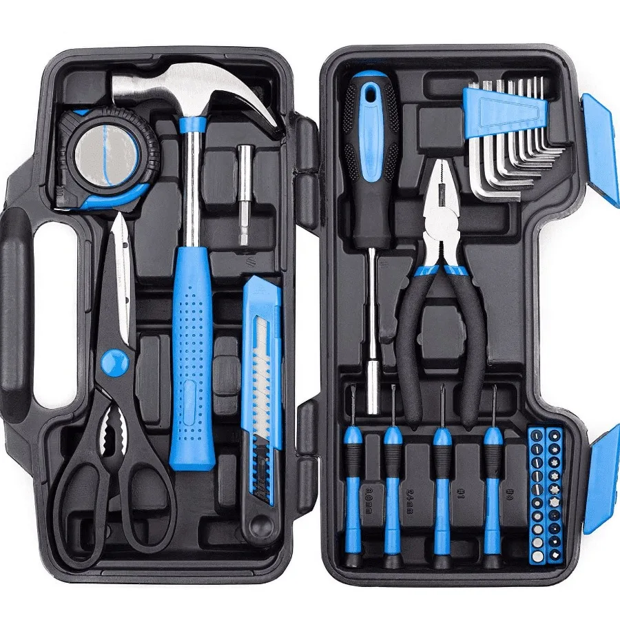 

Power Source 39-piece Tool Set with Storage Case for DIY Home Improvement Great Gifts for Men, Dad, Gadgets for men Midnight Bl