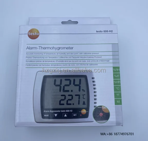 مقياس الرطوبة ودرجة الحرارة الرقمي Testo 608 H2: تقييم شامل لأداء دقيق في البيئات الحساسة
