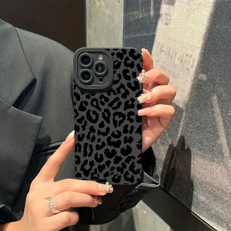 Soft TPU Phone Case with Leopard Print Pattern Case For iPhone 16 Pro Max 15 14 13 12 11 XS X XR 7 8 16 Plus SE 2022 2020 Cover image 6