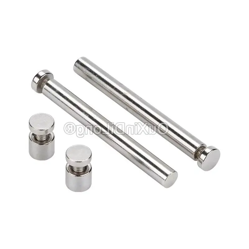 100PCS Desktop Signage Standoff Plexiglass Support Nails Acrylic Photo Frame Standoff Screws Advertising Brackets FG1150