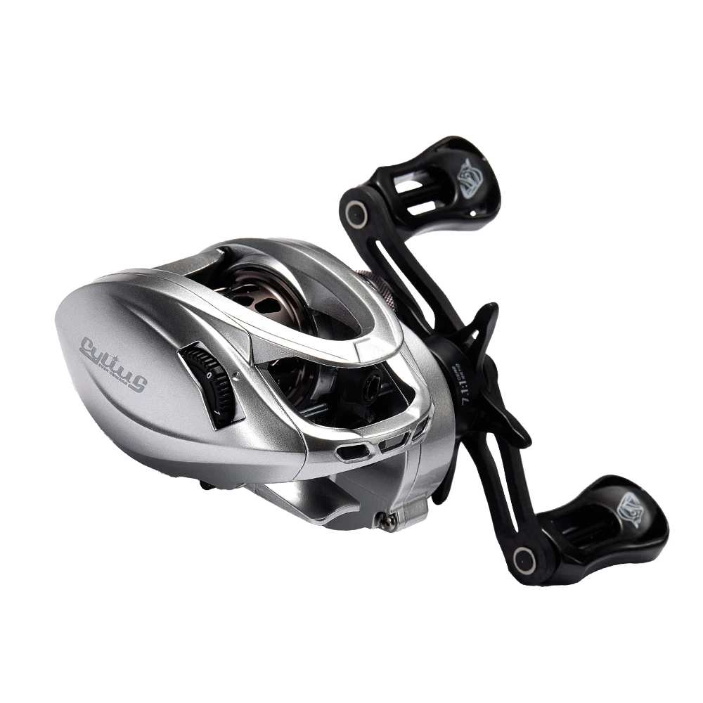 

Cylius Acura HICC-50 136g Ultralight Baicasting Fishing Reel 7.1/8.1 Gear Ratio High Speed 11+1BB 5KG Drag Baitcaster Reels