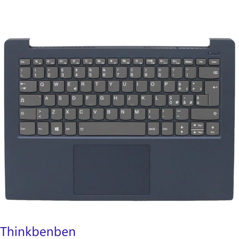 

IT Italian Blue Keyboard Upper Case Palmrest Shell Cover For Lenovo Ideapad S340 14 14IWL 14API 14IIL 14IML 5CB0S18599