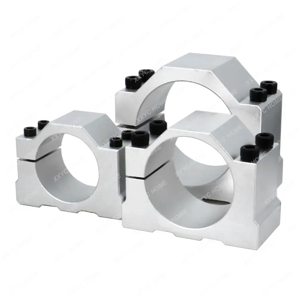 Aluminium CNC Spindle Clamp Holder Inner Diameter 52mm 65mm 80mm Z Axis Router Mount Bracket 800W 1.5KW 2.2KW Spindle Fixture