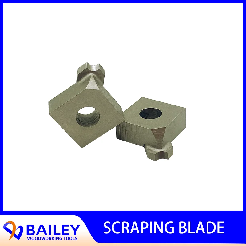 BAILEY 1PAIR 20x20x9mm R2.5 Carbide Radius Scraper Knives Scraping Blade Woodworking Tools For KDT Edge Banding Machine