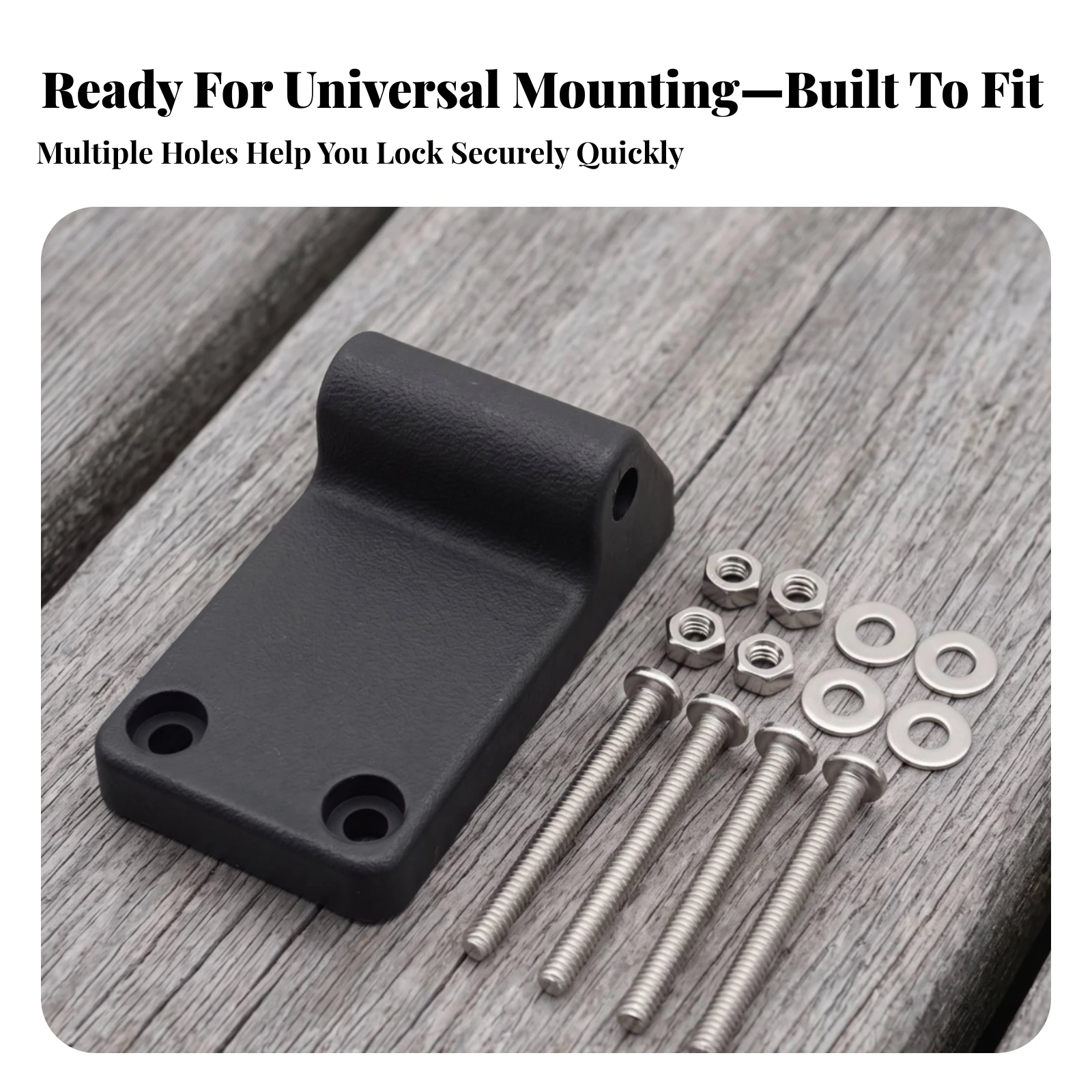 Downrigger Mounting Bracket Angled Downrigger Bracket Mounting Block with Hardware Slim Easy for Anglers