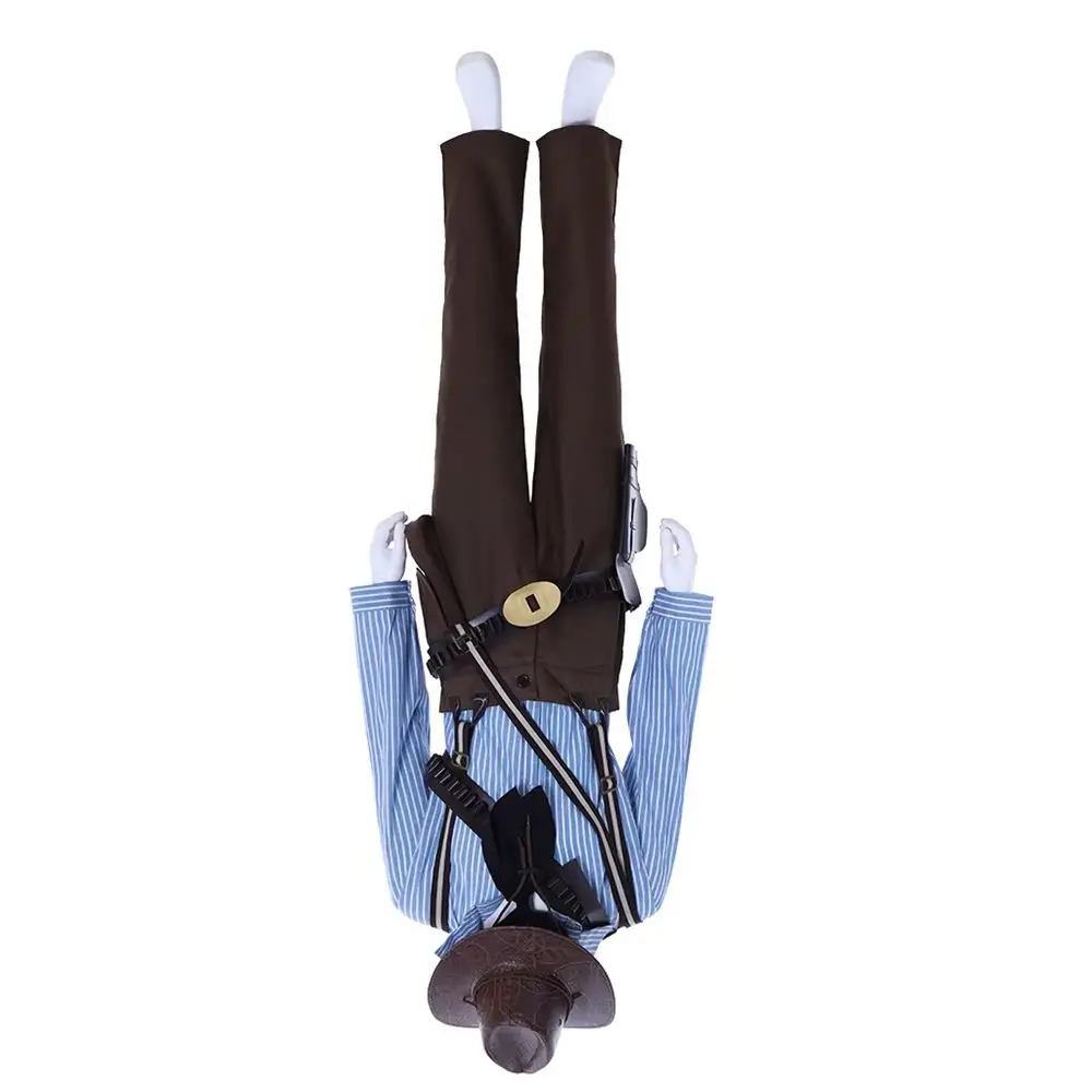 

Game Authur Morgan Cosplay Costume Gunslinger Full Set Outfit Mens Halloween Carnival Party Suits