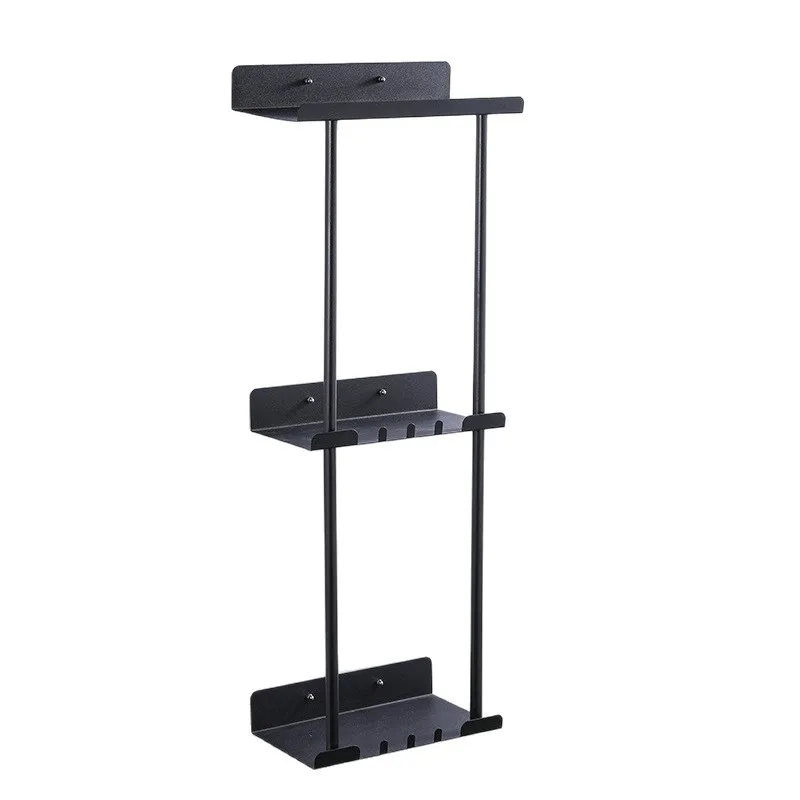 Bathroom punch-free storage rack telescopic towel rack bathroom shower wall mounted wall towel rack